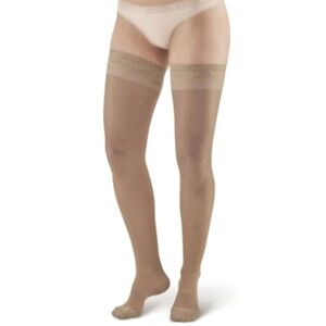 Womens thigh highs,1 Pair compression 20-30mmHg,light beige,XL..New pair